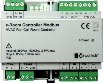 udredning Ray Ægte e-Room Controller 4E/5S Modbus | E-Controls.es