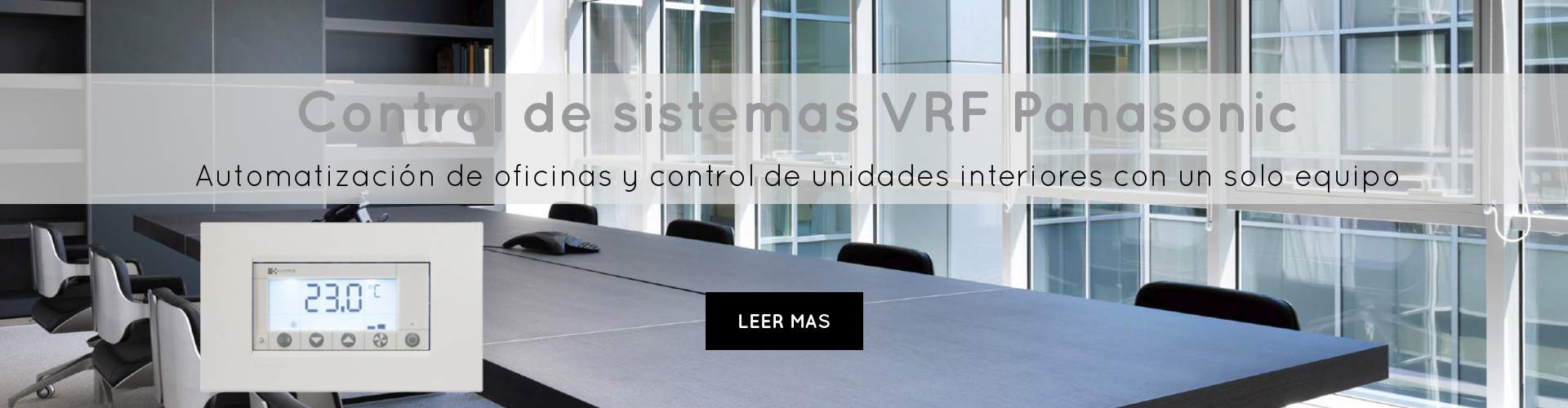 control de sistemas vrf panasonic automatización de oficinas y control de unidades interiores con un solo equipo